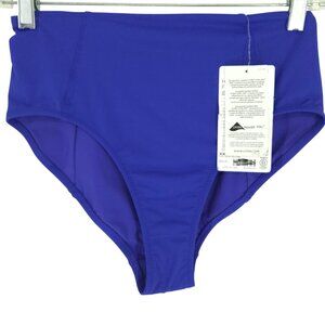 Athleta High Waist Full Bottom Bikini Blue Summer Vacation Beachy XXS